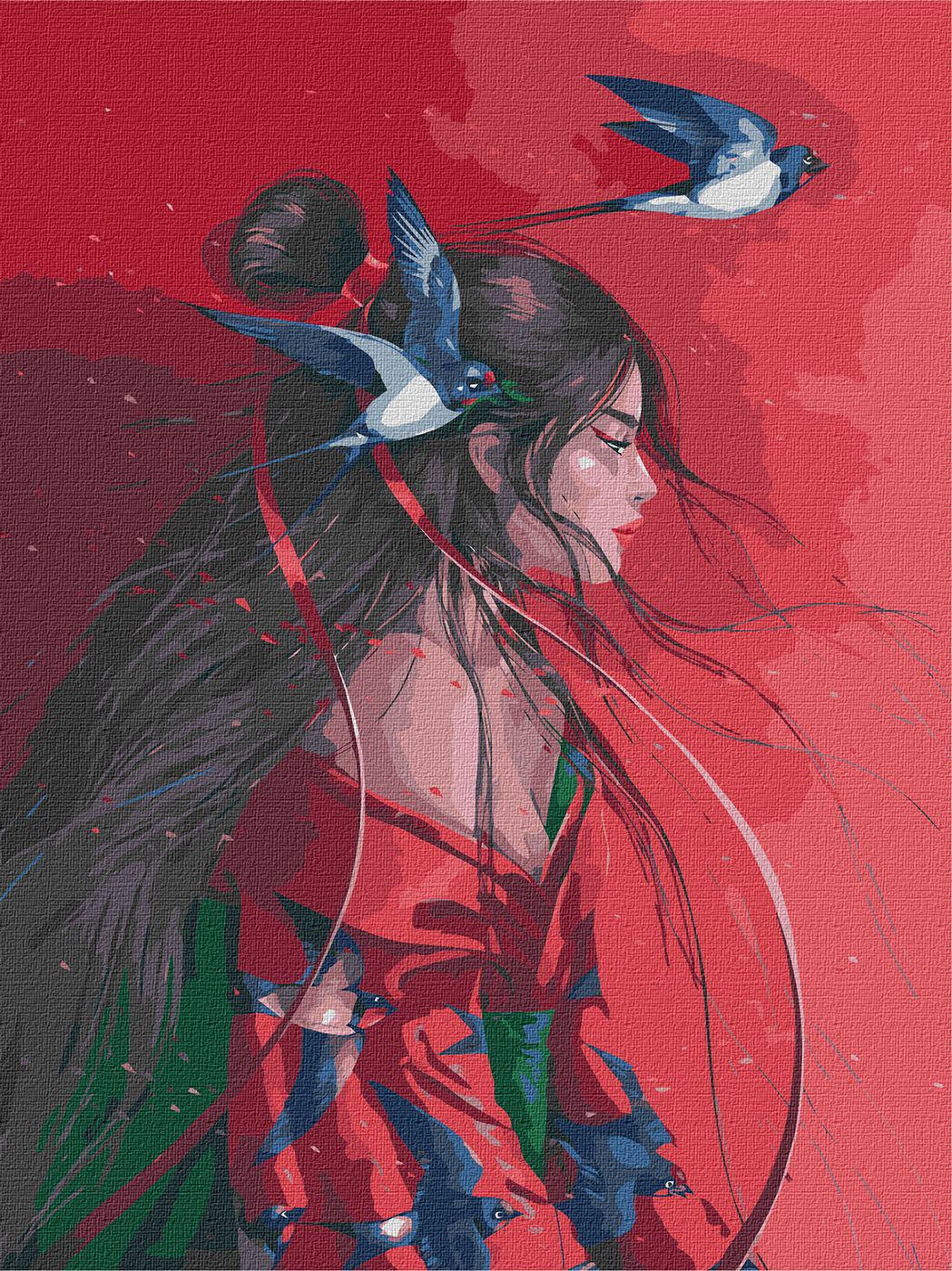 Картина по номерам Идейка Небесная принцесса 40х50 (KHO4953)