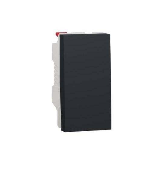 Выключатель одноклавишный Schneider Unica 10 A Антрацит (24907)