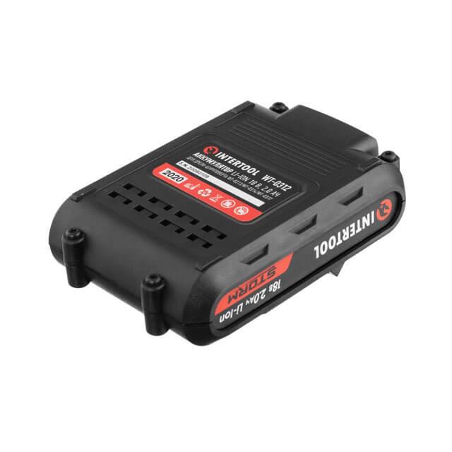 Акумулятор для дриля-шуруповерта Intertool WT-0312 Li-Ion 18 В 2,0 Ач WT-0314/WT-0313/WT-0317 (129739) - фото 2