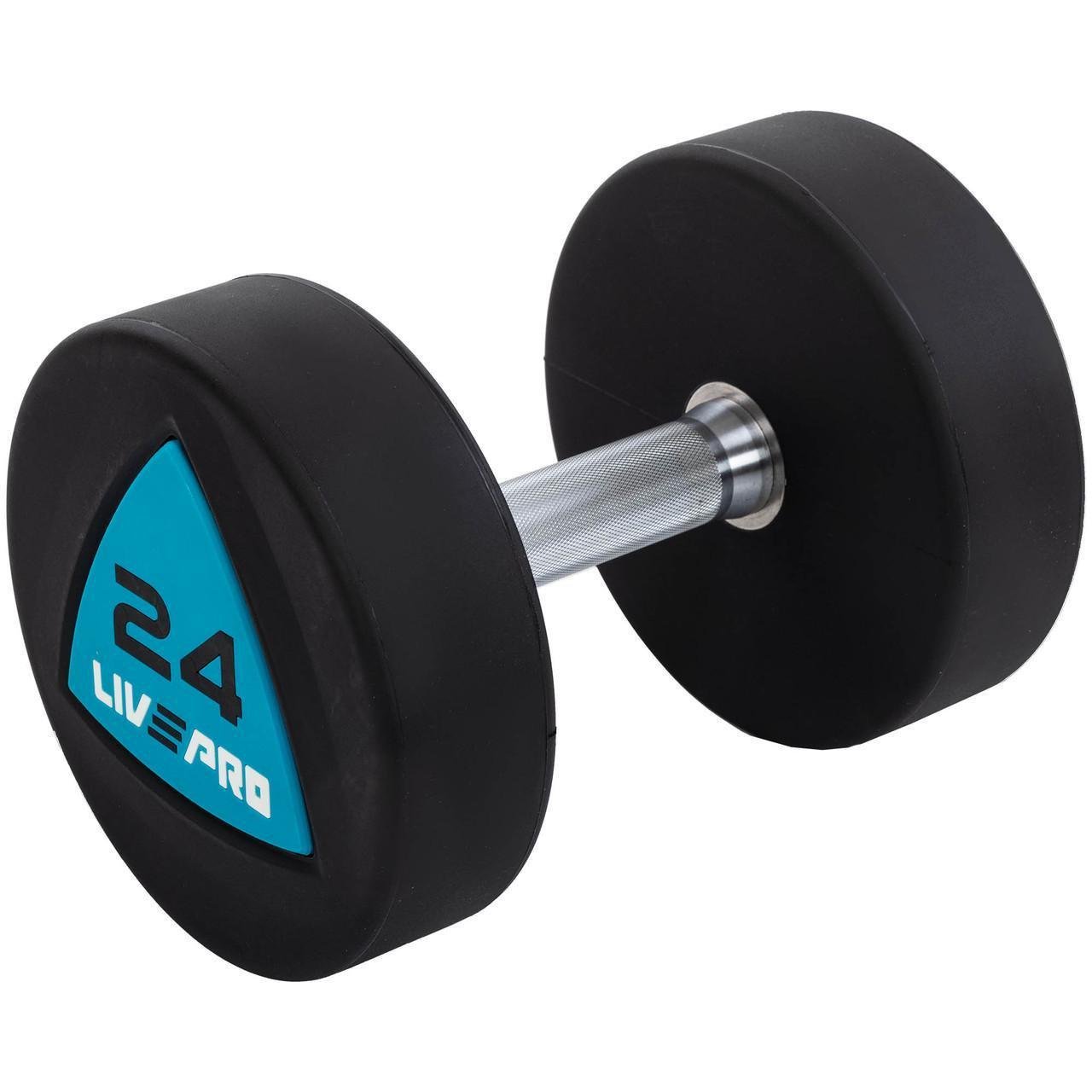 Гантелі цільні LP8002-24 з поліуретановим покриттям 2 шт. по 24 кг (2532856151) - фото 2 Гантелі цільні LP8002-24 з поліуретановим покриттям 2 шт. по 24 кг (2532856151) - фото 2