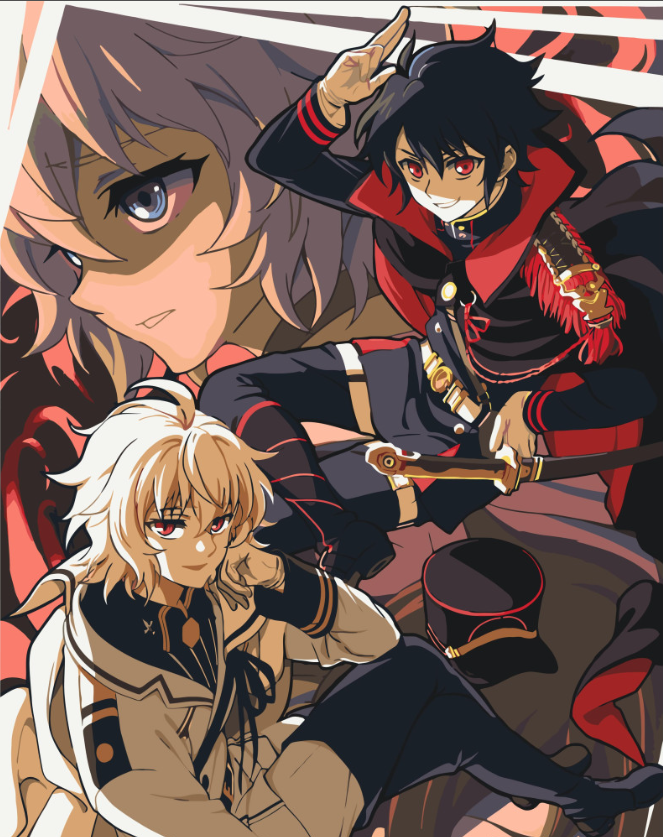 Картина за номерами Орігамі Аніме Останній Серафім 40х50 см (LW0530)