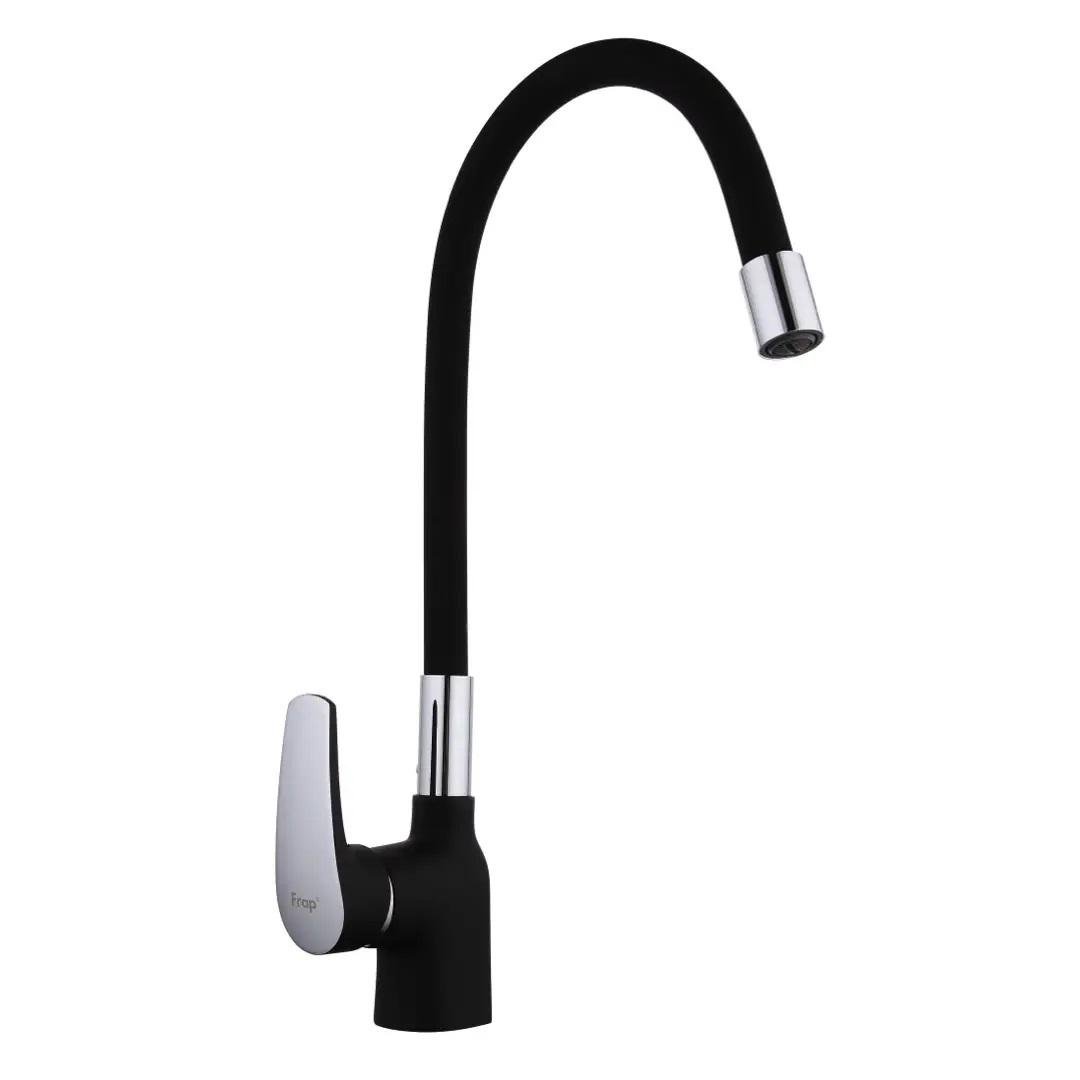 Змішувач для кухні Frap F4453-04 з гнучким виливом Чорний (171243) Змішувач для кухні Frap F4453-04 з гнучким виливом Чорний (171243)