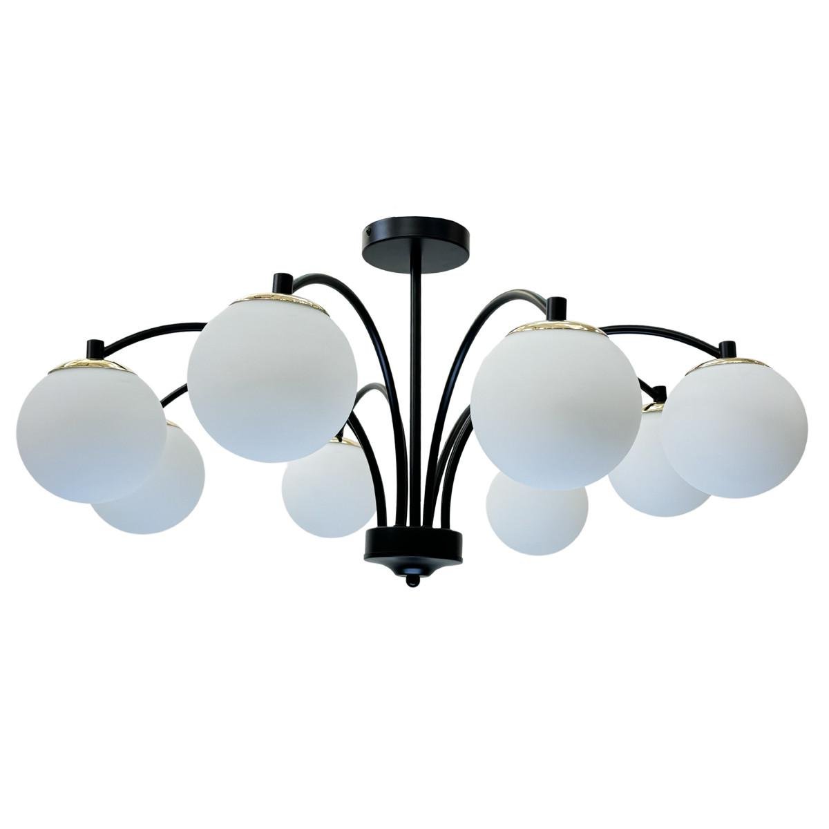 Люстра NUMINA на 8 плафонів 5-96500/8BK+FGD Чорно-золотистий (31424540)