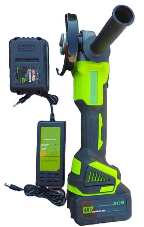 Болгарка акумуляторна ELTOS МШУ-125/20 BL 20V/2 акумулятори 4 А/год в кейсі (27082611) - фото 2 Болгарка акумуляторна ELTOS МШУ-125/20 BL 20V/2 акумулятори 4 А/год в кейсі (27082611) - фото 2