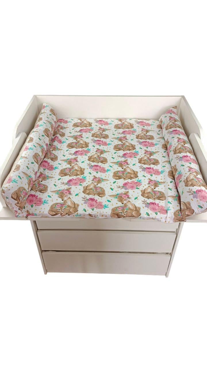 Пеленальный матрас двусторонний на детский комод с принтом Олень 90х70 см (2005) Пеленальный матрас двусторонний на детский комод с принтом Олень 90х70 см (2005)