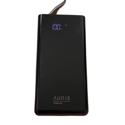 Аккумулятор внешний портативный Auris PowerBank 55000 mAh Black