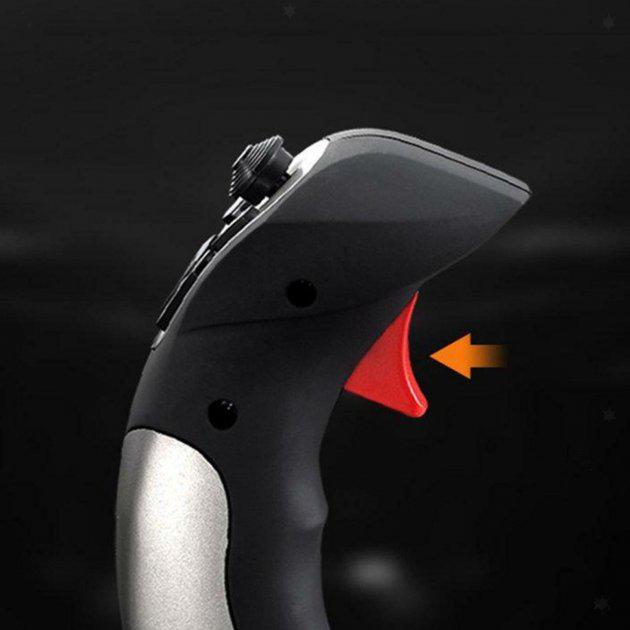 Джойстик игровой PXN 2113 Pro с обратной связью для авиационных симуляторов Черный (784779471) - фото 11