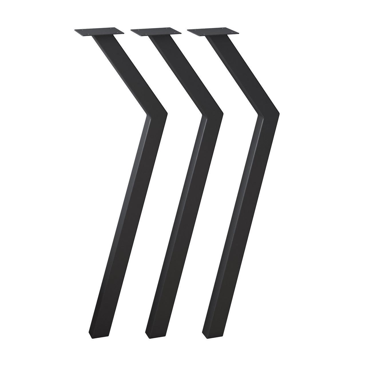 Комплект ножек для стола из металла Scandi 730 мм 3 шт. Черный (1117) - фото 6