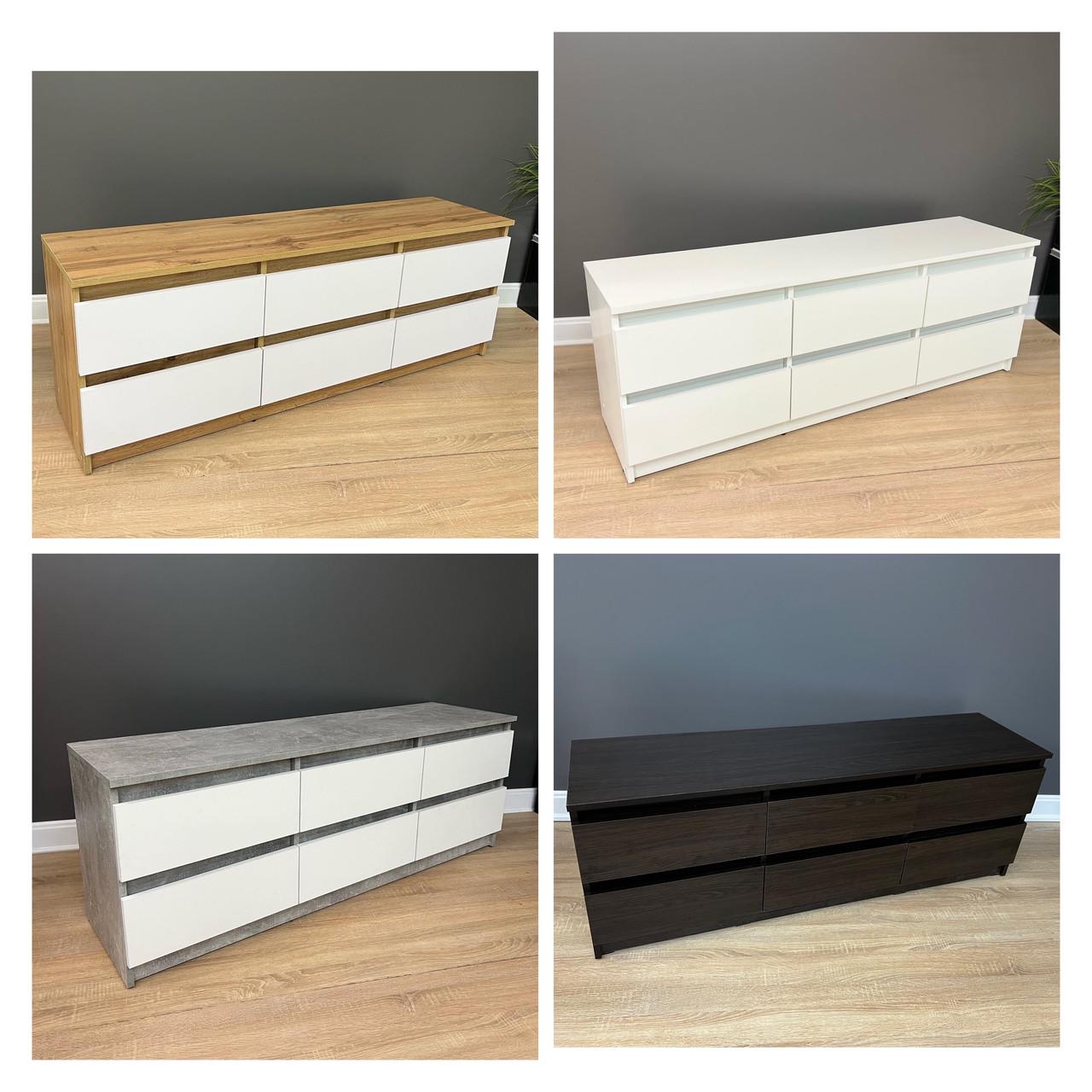 Тумба під ТВ Кватро 6Н 1400х500х370 мм Дуб Аппалачі/Німфея Альба - фото 7