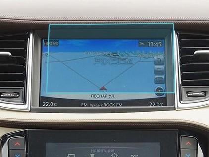 Защитное стекло Pixsel гибридное матовое для верхнего монитора Infiniti QX50 8,1" 2018