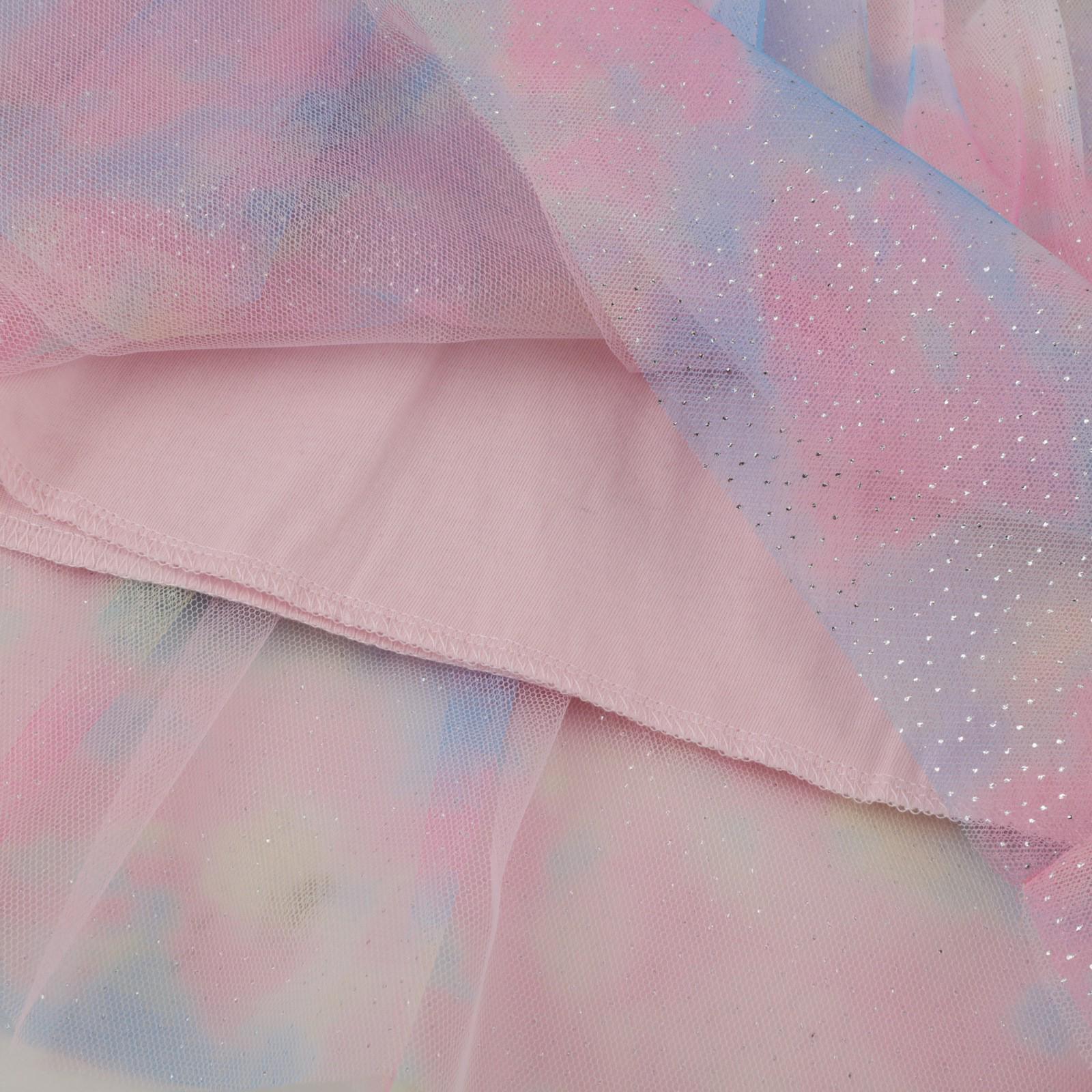 Платье детское с бабочкой 92 см Радужный/Белый (23991990) - фото 5 Платье детское с бабочкой 92 см Радужный/Белый (23991990) - фото 5