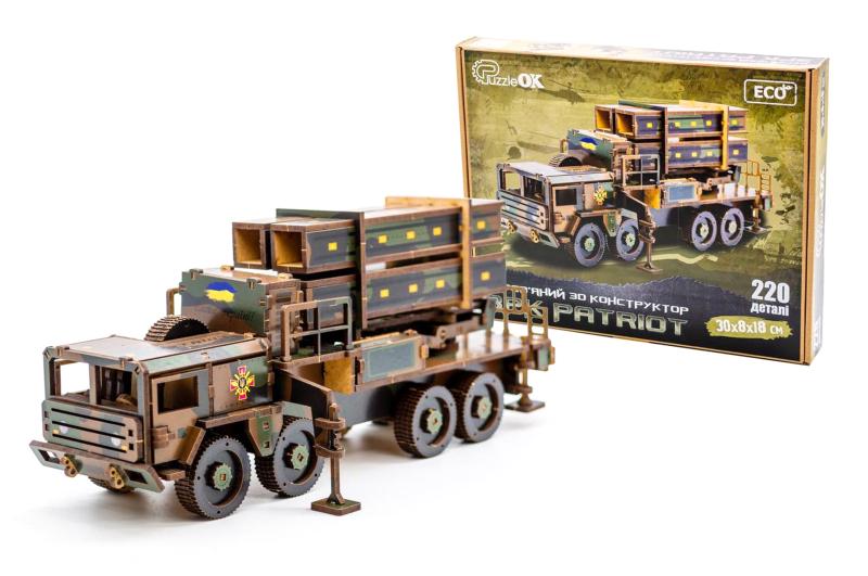 Конструктор деревянный 3D ЗКР Патриот (DN-25220) - фото 2 Конструктор деревянный 3D ЗКР Патриот (DN-25220) - фото 2