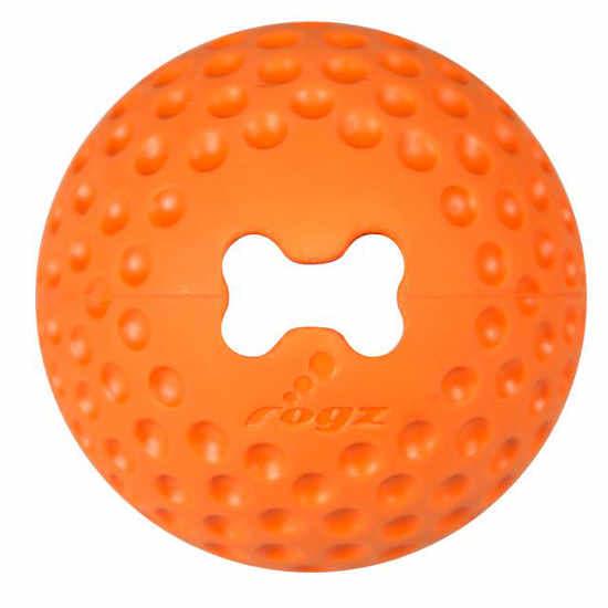 Игрушка для собак Rogz Gumz мяч M Оранжевый (3542408)