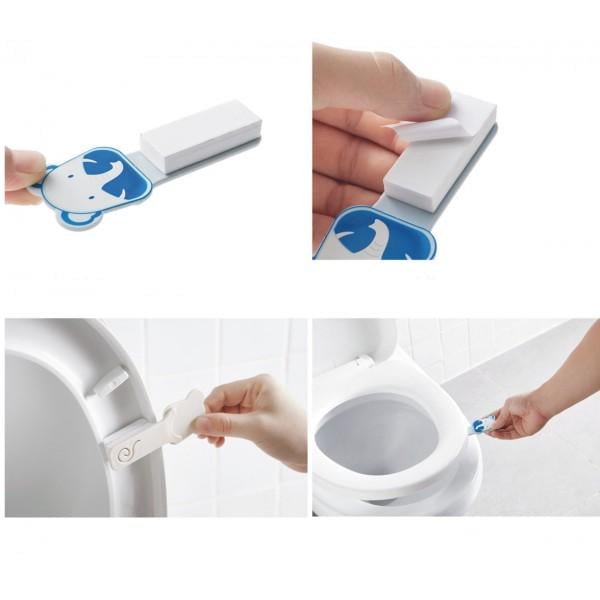 Ручка для кришки унітазу 3M TM18009 Слоник Білий/Блакитний - фото 3 Ручка для кришки унітазу 3M TM18009 Слоник Білий/Блакитний - фото 3