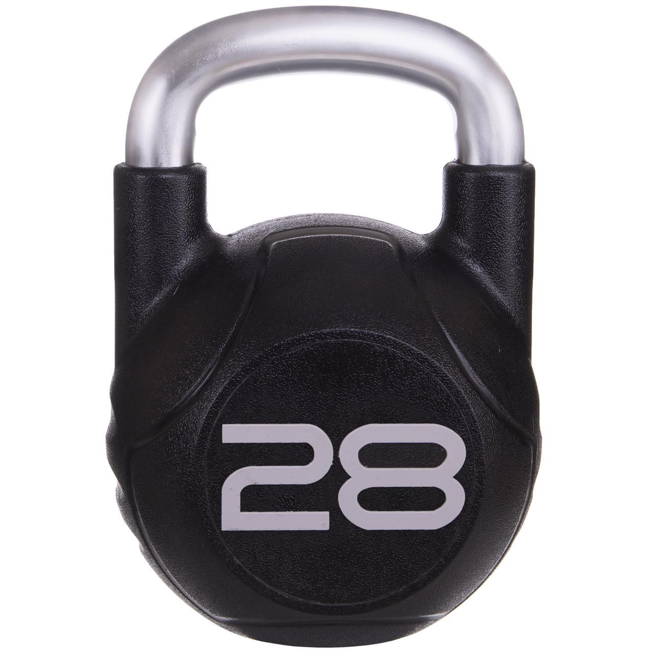 Гиря цільна Zelart TA-2681-28 з поліуретановим покриттям і хромованою ручкою вага 28 кг (2532858648) Гиря цільна Zelart TA-2681-28 з поліуретановим покриттям і хромованою ручкою вага 28 кг (2532858648)