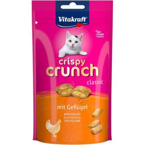 Хрусткі подушечки Vitakraft Crispy Crunch для котів з м’ясом птахів 60 г