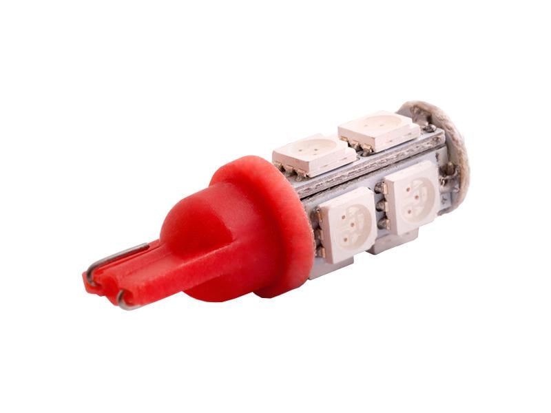 Автомобильная лампа светодиодная LEDUA T10-5050-9 SMD 12V Красный (169L) - фото 3 Автомобильная лампа светодиодная LEDUA T10-5050-9 SMD 12V Красный (169L) - фото 3