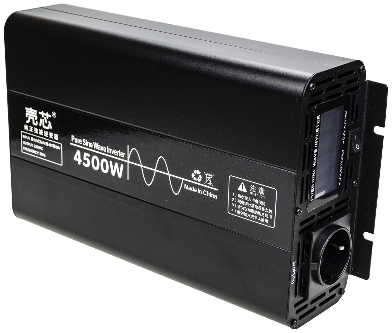 Инвертор 24V-220 KAIX 4500W SIN преобразователь напряжения 24V-220V чистая синусоида 4500 Вт - фото 4