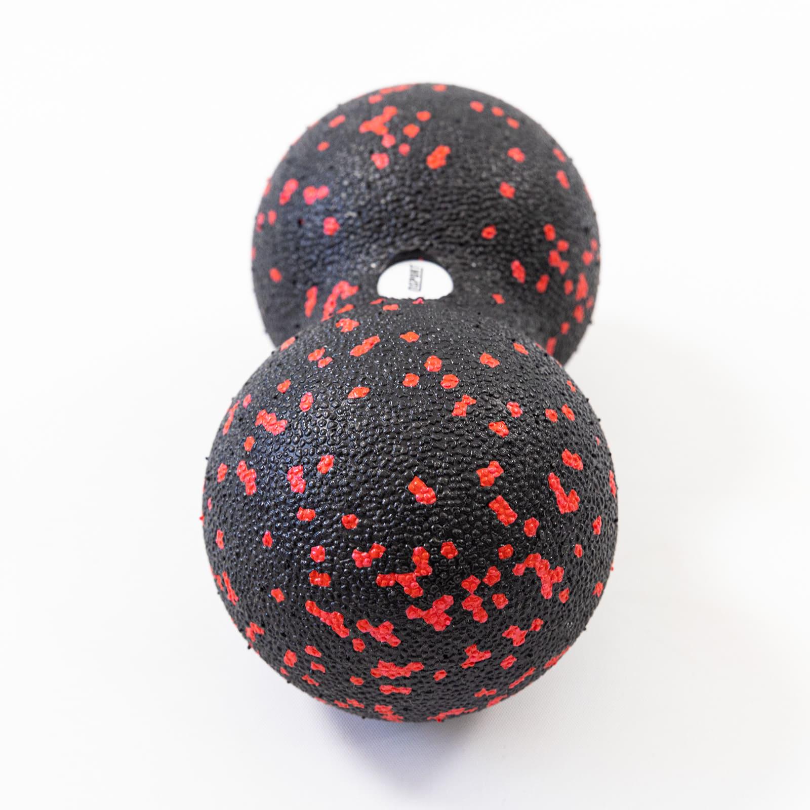 Набор массажный для йоги и фитнеса OSPORT EPP 3в1 массажный валик/йога ролл/массажный мяч МФР Черно-красный (OF-0281) - фото 6