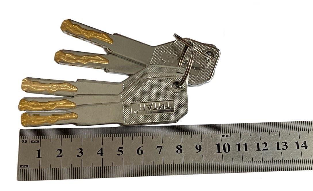 Цилиндр для замка Титан 3D серия M 100 C SN удлиненный ключ - фото 5 Цилиндр для замка Титан 3D серия M 100 C SN удлиненный ключ - фото 5