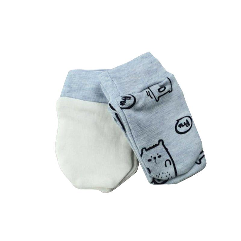 Царапки набор Bebeke 190012В 56-68 см 2 пары Белый/Голубой