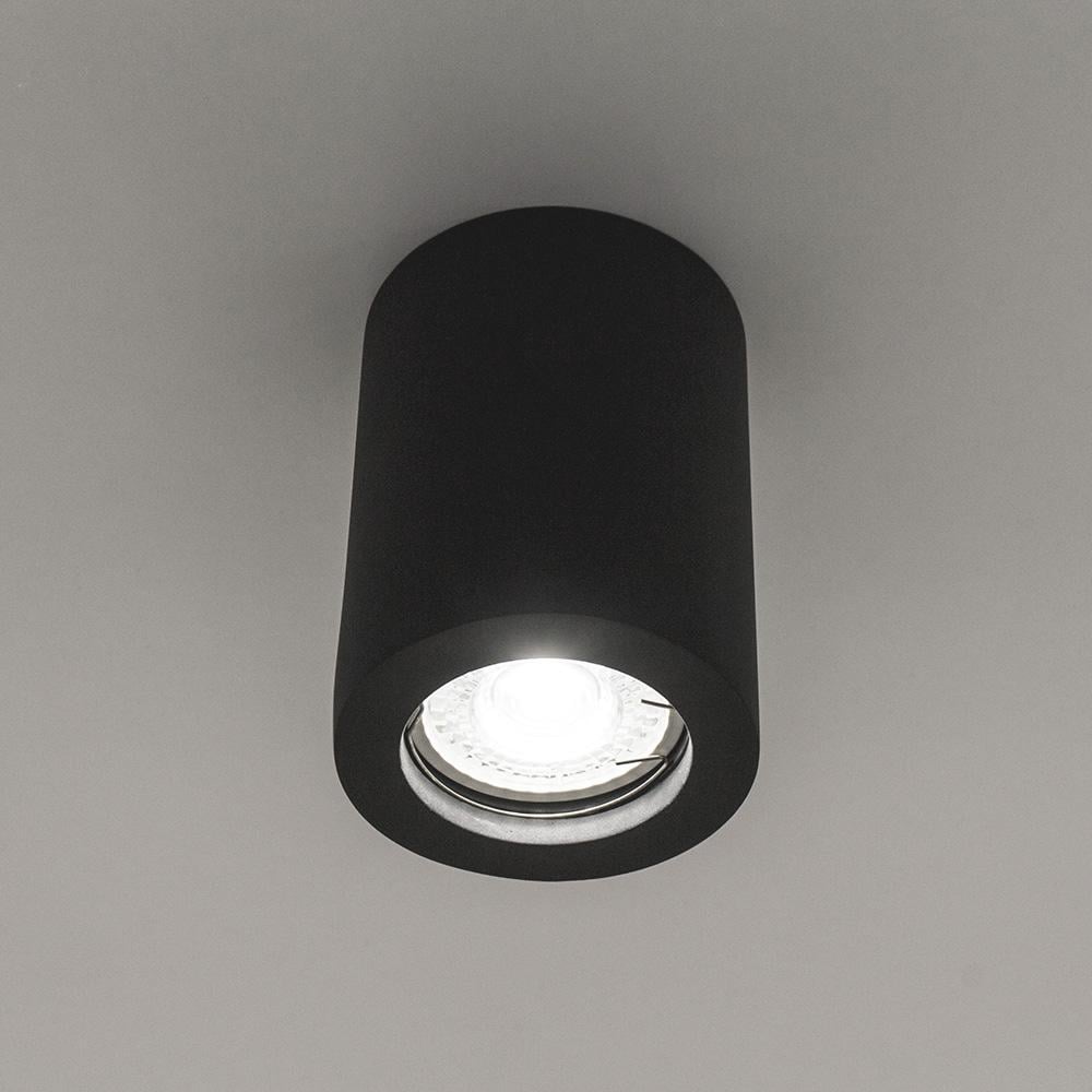 Светильник точечный накладной Gypsum Line Lester R1801 BK Черный (11205676)