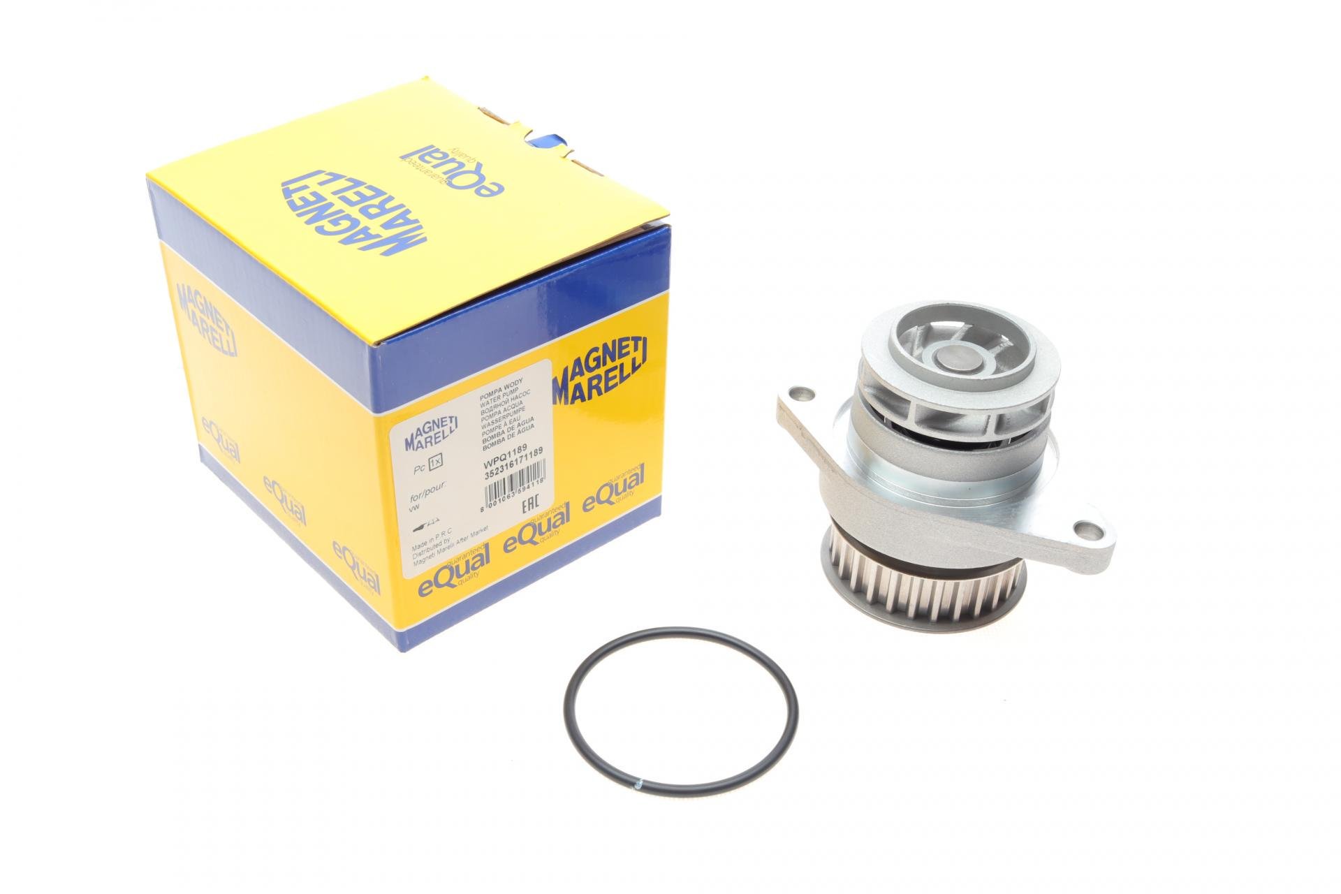 Водяная помпа MAGNETI MARELLI Audi A2/Seat Leon/Toledo/VW Golf/Jetta/Polo/Bora 1.6 16V/1.6FSI 98-05 WPQ1189 (352316171189)