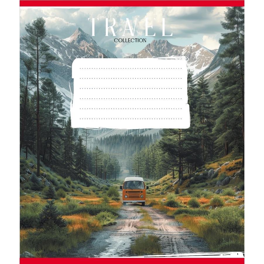 Шкільний зошит Подорож на авто 036-570083K-4 в клітинку 36 аркушів (RLT55320)