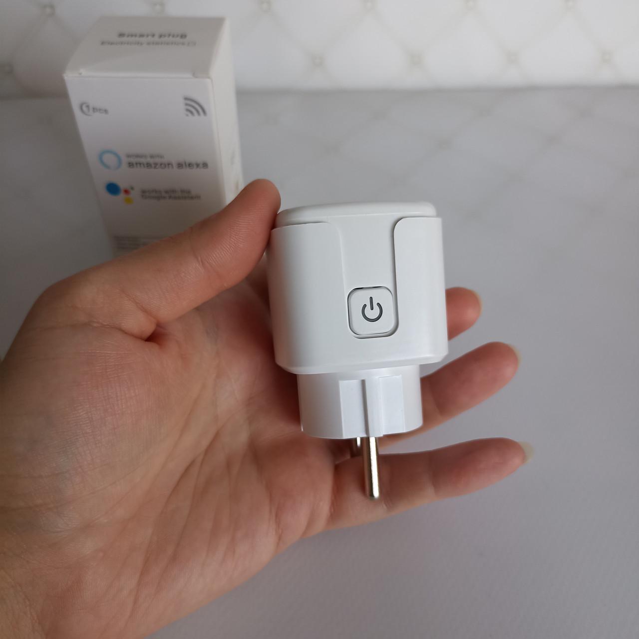 Розумна розетка Tuya Smart Life SMART SOCKET 20А лічильником електроенергії Білий (2730921184) - фото 6