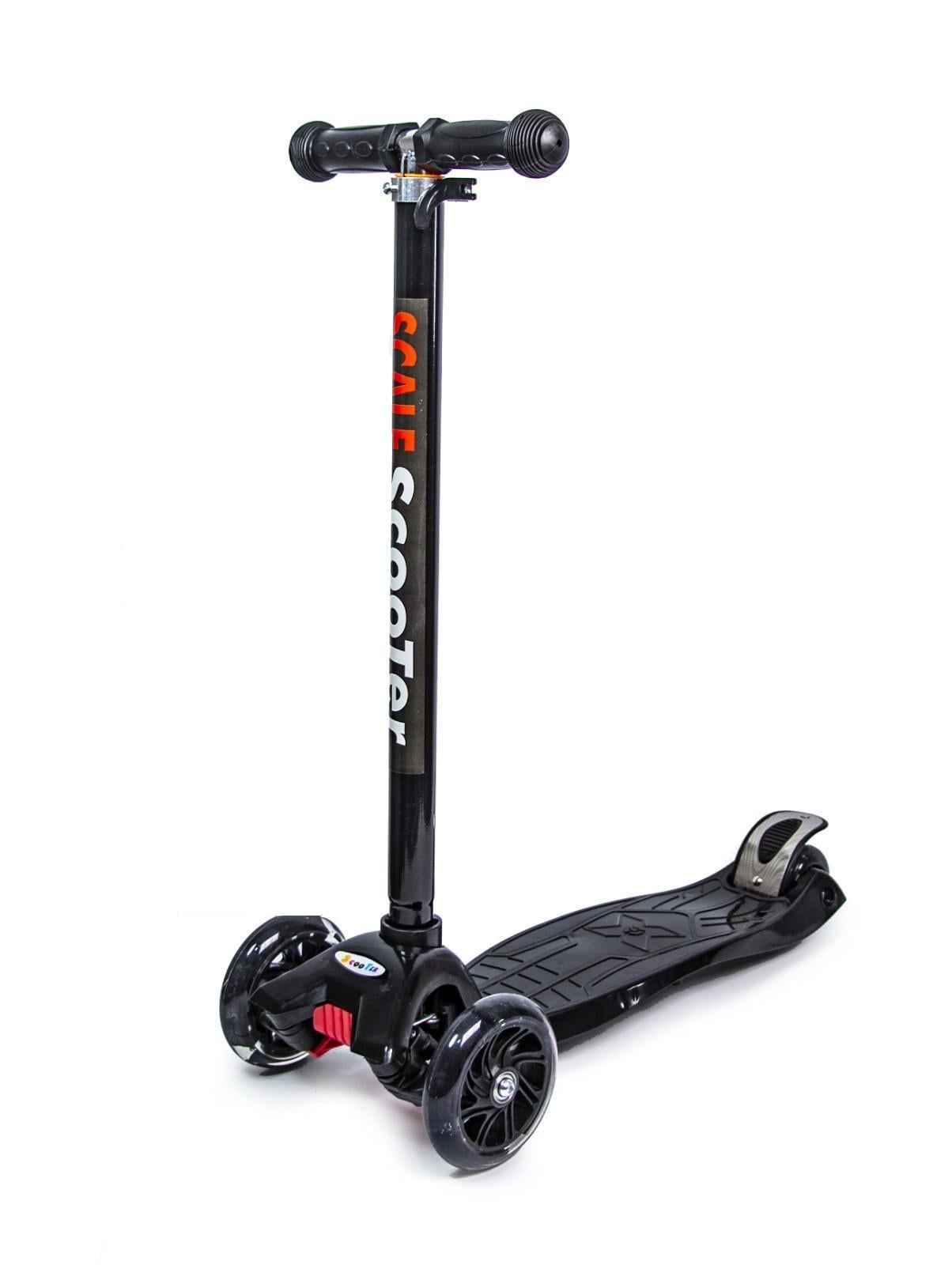 Самокат детский Maxi колеса светятся Black (455647779)