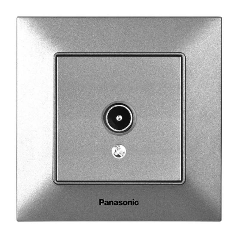 Розетка Panasonic Arkedia Slim телевизионная конечная Серебряный (23830995)