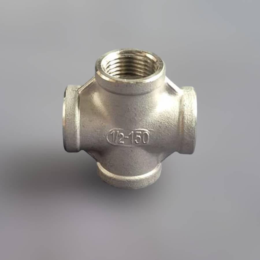 Крестовина DN15 ВР BSPP равнопроходная н/ж сталь AISI304 Class 150 1/2" (29203281) - фото 3 Крестовина DN15 ВР BSPP равнопроходная н/ж сталь AISI304 Class 150 1/2" (29203281) - фото 3