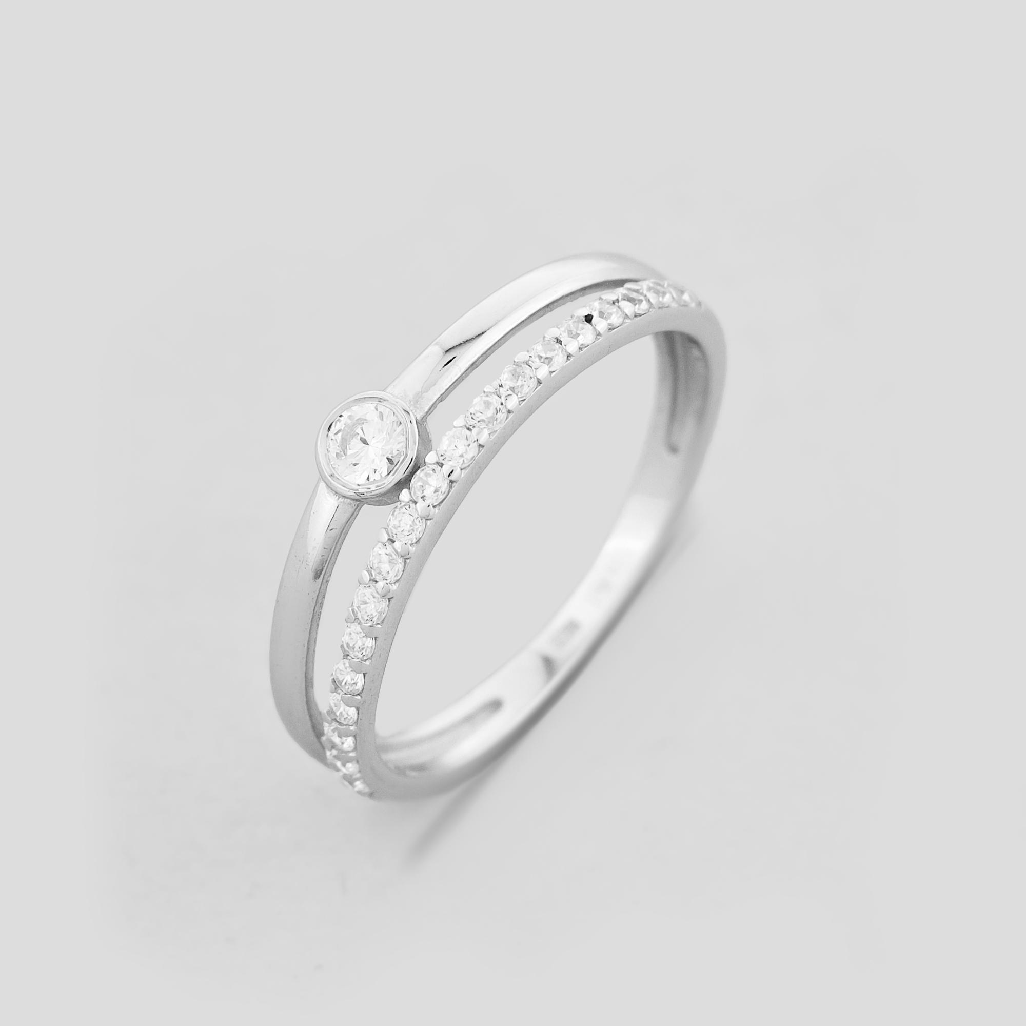 Серебряное кольцо Minimal Айсберг р. 17,5 (18183)