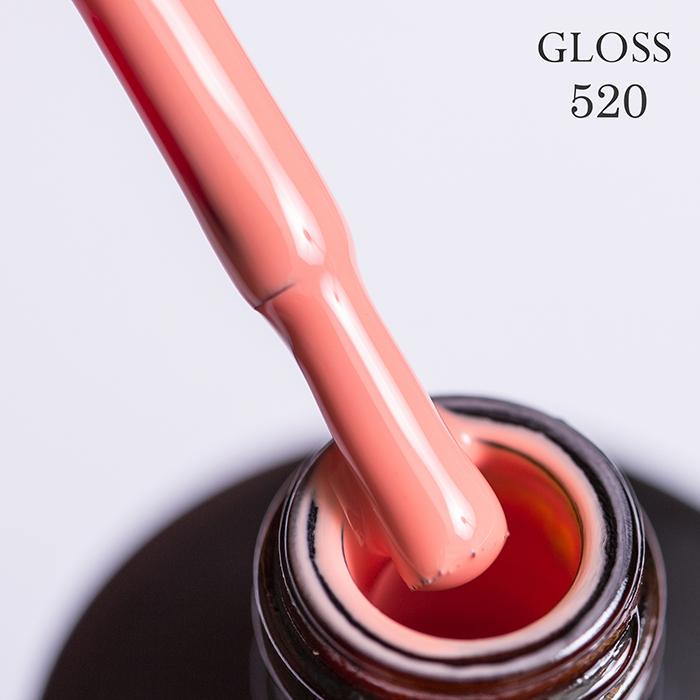 Гель-лак GLOSS 520 11 мл Приглушений кораловий (93117)