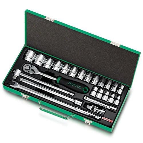 Набор инструментов Toptul головки с трещоткой 1/2" 24 ед. 6-гр. (GCAD2401)