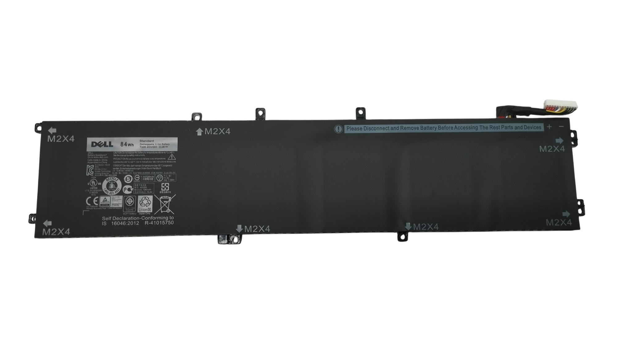 Аккумулятор для ноутбука Dell 4GVGH XPS 13-9550 11,4 V 7260 mAh Black (061274)