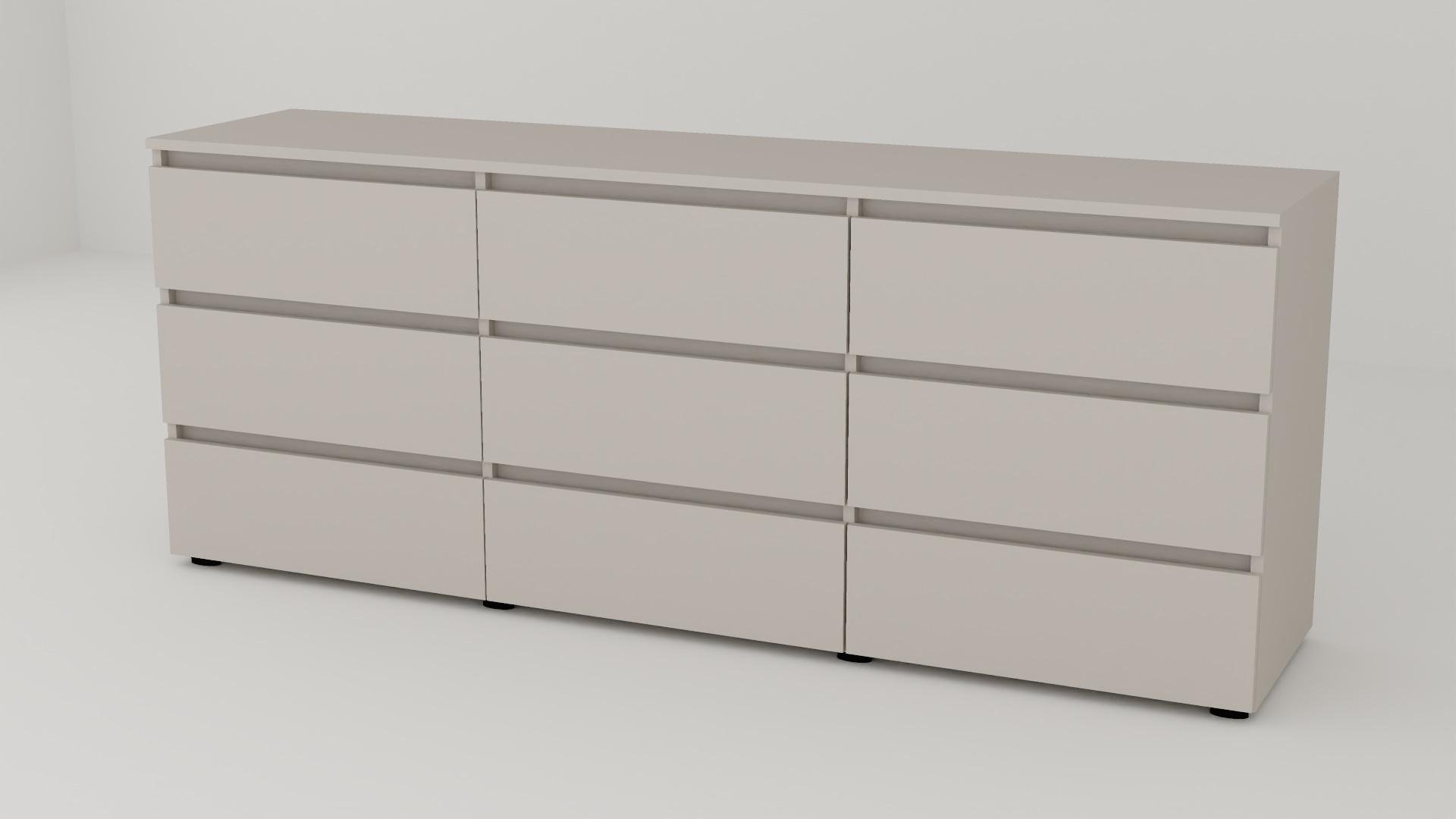 Комод Алекса СН-333/38 190х38х75 см Кашемир