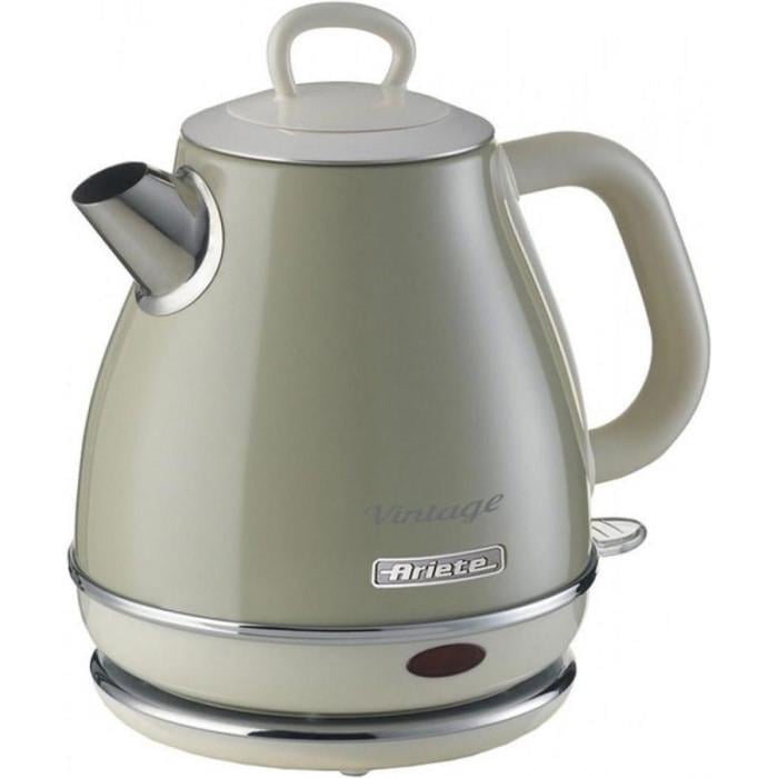 Электрочайник Ariete 2868 BG Vintage 1 л 1630 Вт Stainless Steel Beige (00C286803AR0)