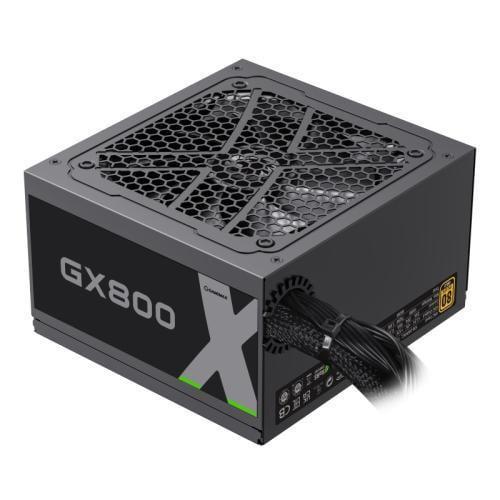 Блок питания 800 Вт, GameMax GX-800, черный, 80+ золотистый, Active PFC, 12 см, 3xMolex / 6xSATA / 4x6+2-pin / 2x4+4-pin /