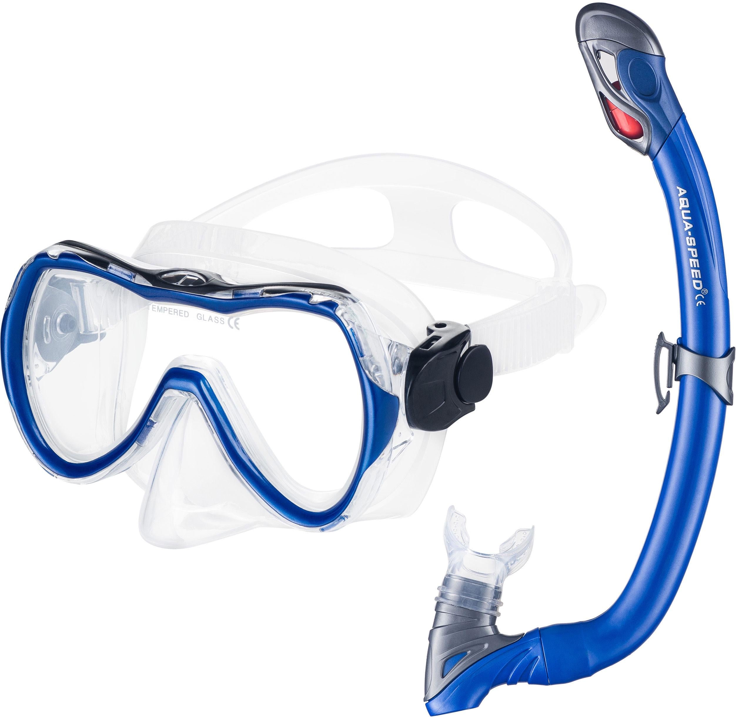 Маска и трубка Aqua Speed ENZO + SAMOS 3111 615-11 Синий (5908217631114)