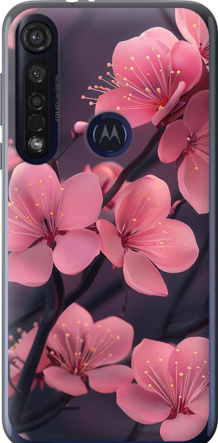 Чехол на Motorola G8 Plus Пурпурная сакура (6075u-1837-42517)