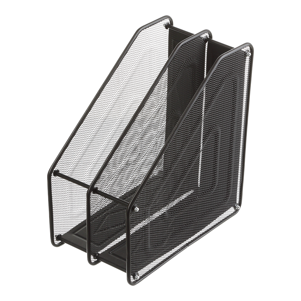 Лоток для паперів вертикальний 2в1 металевий Чорний (BM.6263-01) Лоток для паперів вертикальний 2в1 металевий Чорний (BM.6263-01)