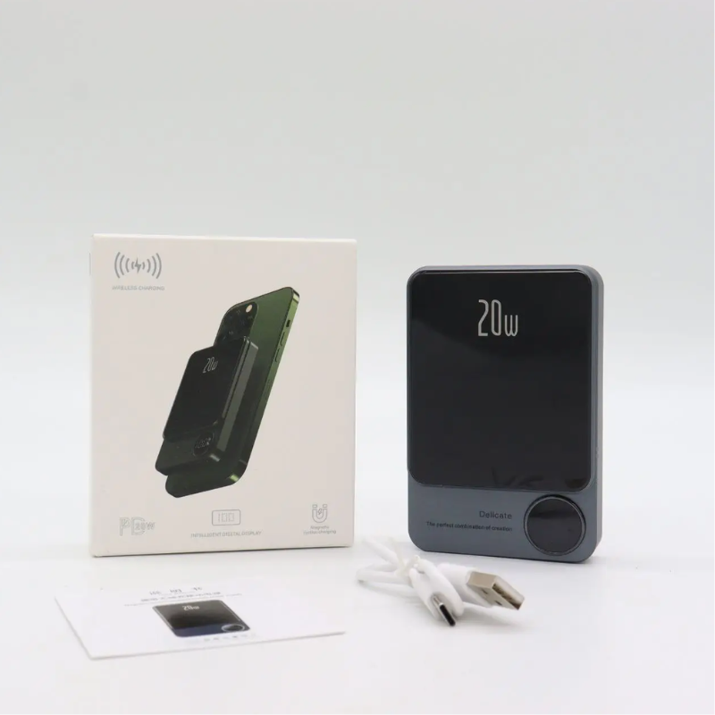 Повербанк магнитный беспроводной Q9 10000 mAh MagSafe с быстрой зарядкой 20W - фото 6 Повербанк магнитный беспроводной Q9 10000 mAh MagSafe с быстрой зарядкой 20W - фото 6