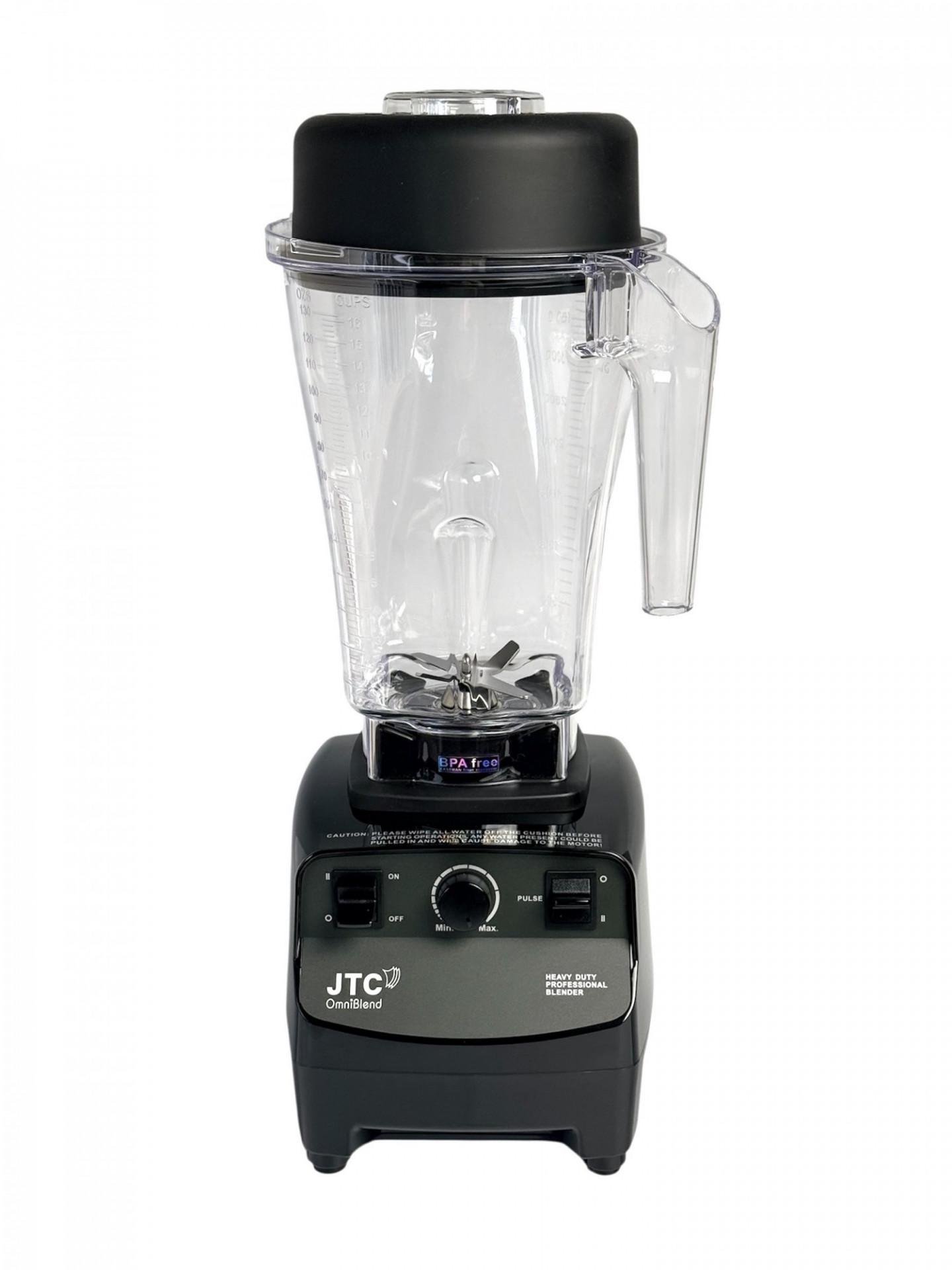 Блендер профессиональный JTC OmniBlend I TM-767C 4 л 1200 Вт 220 В 50 Гц с импульсным режимом 20x24x52 см Черный