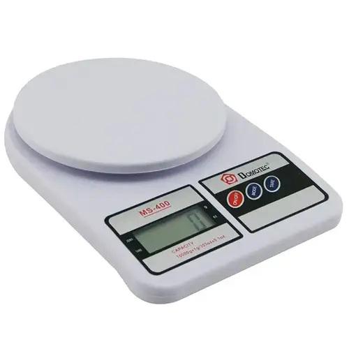 Весы электронные Domotec MS-400 функция тары 10 кг White (56baf3cb)