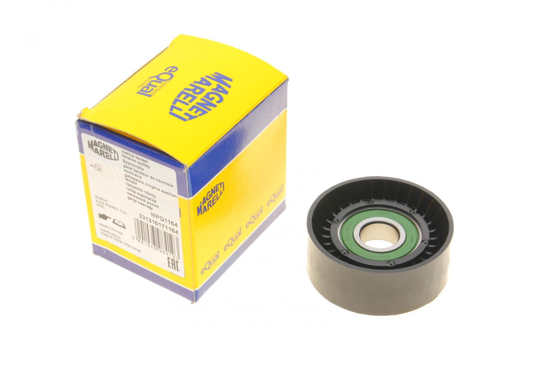 Ролик натяжной генератора MAGNETI MARELLI для Fiat Bravo 1.6-2.0D/Opel Signum 1.9 CDTI 04- MPQ1164 (331316171164)