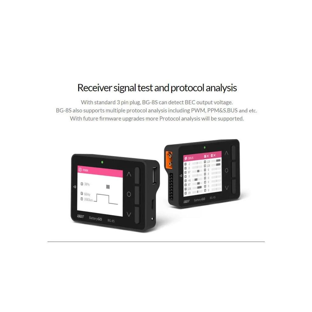 Тестер для акумуляторів iSDT BG-8S Battery Meter (HP0015.0013) - фото 6 Тестер для акумуляторів iSDT BG-8S Battery Meter (HP0015.0013) - фото 6