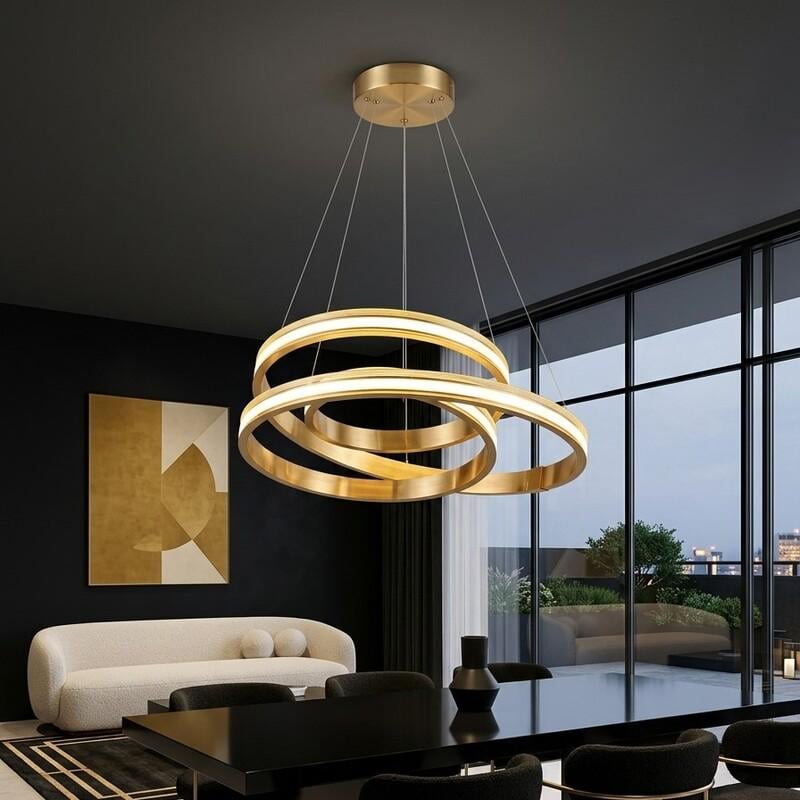 Люстра подвесная Zilini LED DF6182/500 Золотистый (34951405)