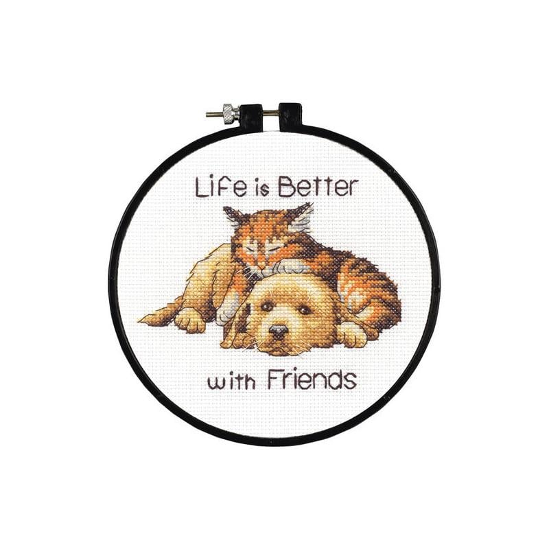 Набір для вишивки хрестиком Dimensions 72-74549 Better with Friends (50266) Набір для вишивки хрестиком Dimensions 72-74549 Better with Friends (50266)