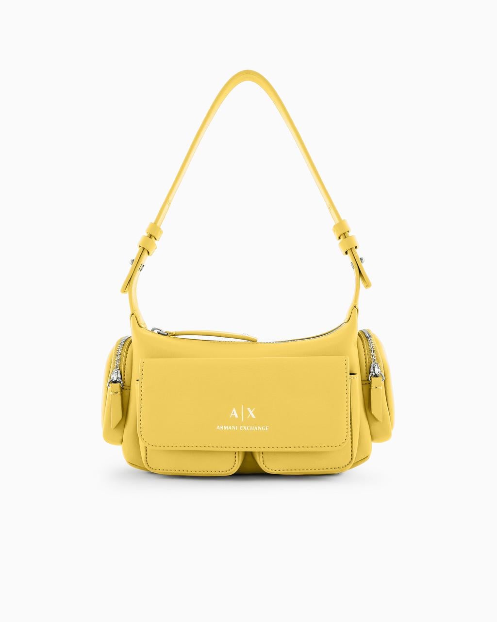 Женская сумка Armani Exchange Великий шнур лапки с боковыми коробками Желтый (2841495758)